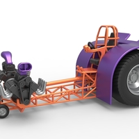 Pulling tractor with 2 engines V8 Version 3 Scale 1:25 - Thumbnail 1