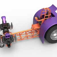 Pulling tractor with 2 engines V8 Version 3 Scale 1:25 - Thumbnail 2