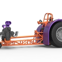 Pulling tractor with 2 engines V8 Version 3 Scale 1:25 - Thumbnail 3