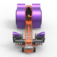 Pulling tractor with 2 engines V8 Version 3 Scale 1:25 - Thumbnail 6
