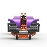 Pulling tractor with 2 engines V8 Version 3 Scale 1:25 - Thumbnail 7