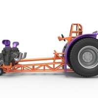 Pulling tractor with 2 engines V8 Version 3 Scale 1:25 - Thumbnail 8