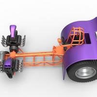 Pulling tractor with 2 engines V8 Version 3 Scale 1:25 - Thumbnail 9