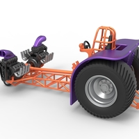 Pulling tractor with 2 engines V8 Version 3 Scale 1:25 - Thumbnail 11