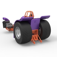 Pulling tractor with 2 engines V8 Version 3 Scale 1:25 - Thumbnail 12