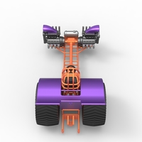 Pulling tractor with 2 engines V8 Version 3 Scale 1:25 - Thumbnail 13