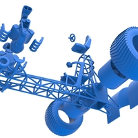 Pulling tractor with 2 engines V8 Version 3 Scale 1:25 - Thumbnail 17