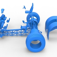 Pulling tractor with 2 engines V8 Version 3 Scale 1:25 - Thumbnail 20