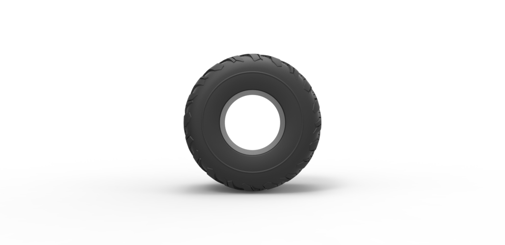 Diecast Monster Jam tire 12 Scale 1:25 3D Print 488139