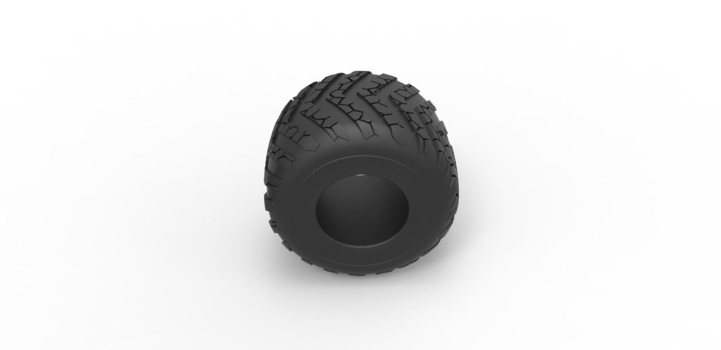 Diecast Monster Jam tire 12 Scale 1:25 3D Print 488140