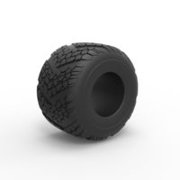 Diecast Monster Jam tire 13 Scale 1:25 - Thumbnail 2
