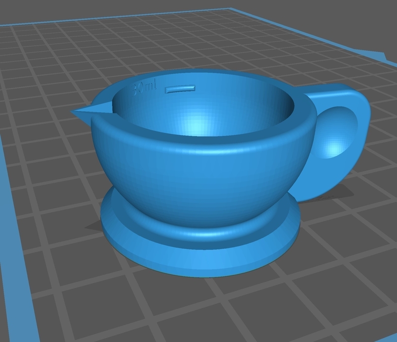 Airbrush paint mixing cup