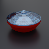 Small CASSEROLE BOWL HIGH POLY 3D Printing 488359