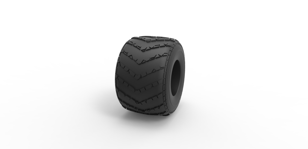 Diecast Monster Jam tire 14 Scale 1:25 3D Print 488433