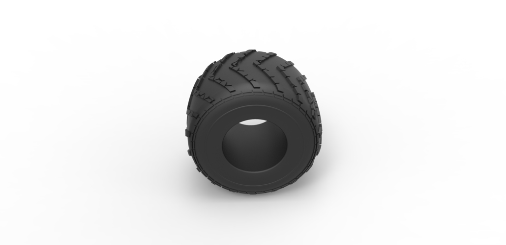 Diecast Monster Jam tire 14 Scale 1:25 3D Print 488436