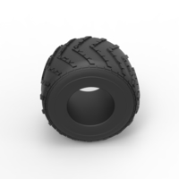 Diecast Monster Jam tire 14 Scale 1:25 - Thumbnail 5