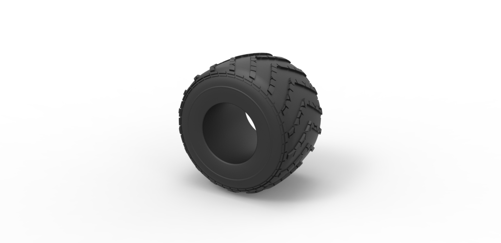 Diecast Monster Jam tire 14 Scale 1:25 3D Print 488437