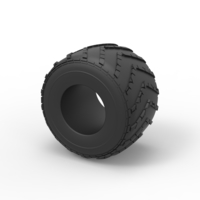 Diecast Monster Jam tire 14 Scale 1:25 - Thumbnail 6