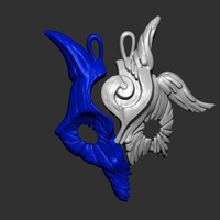 KINDRED SPIRIT MEDAL 3D PRINT MODEL - Thumbnail 2