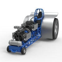 Pulling tractor with 2 engines V8 Version 4 Scale 1:25 - Thumbnail 4