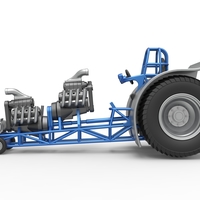 Pulling tractor with 2 engines V8 Version 4 Scale 1:25 - Thumbnail 8