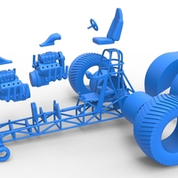 Pulling tractor with 2 engines V8 Version 4 Scale 1:25 - Thumbnail 15