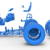 Pulling tractor with 2 engines V8 Version 4 Scale 1:25 - Thumbnail 19