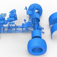 Pulling tractor with 2 engines V8 Version 4 Scale 1:25 - Thumbnail 20