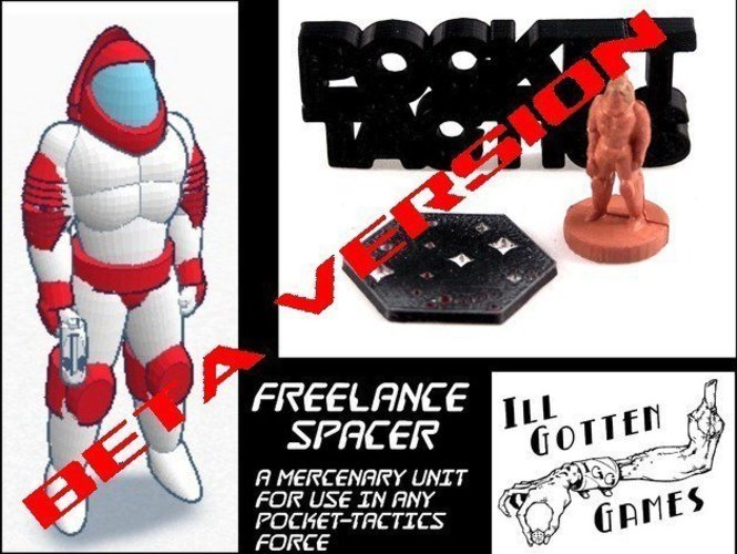 Pocket-Tactics: Freelance Spacer 3D Print 48871