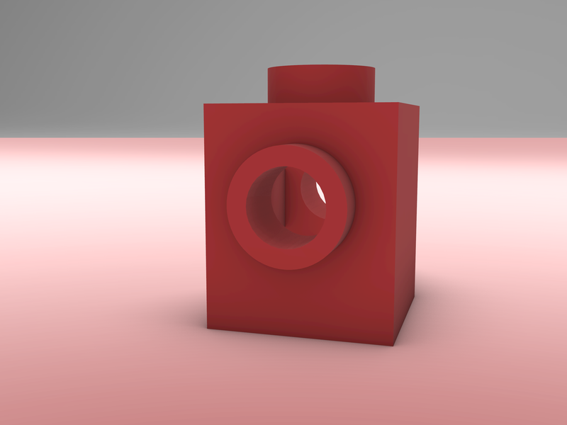 LEGO Brick - 1X1 with 2 Knobs on Opposite Faces