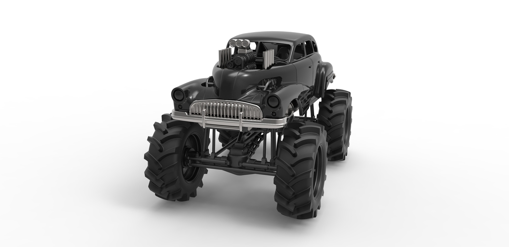 Diecast Mud truck 3 Scale 1:25 3D Print 488794