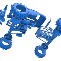 Diecast Mud truck 3 Scale 1:25 - Thumbnail 17