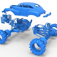 Diecast Mud truck 3 Scale 1:25 - Thumbnail 21