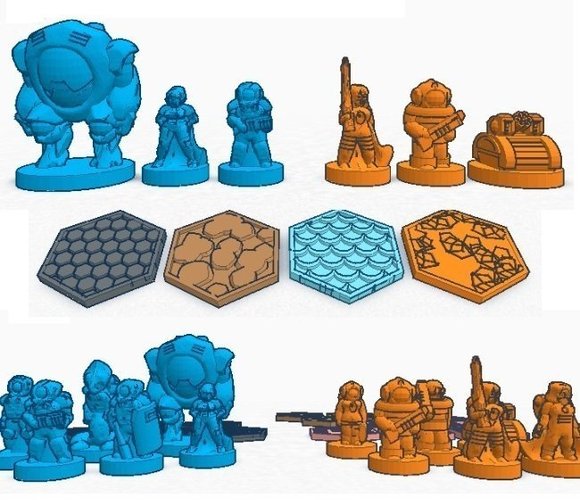 Pocket-Tactics: Dominion Strike Force against the United Separat 3D Print 48906