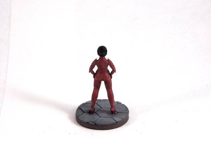 Female Starfarer (28mm Miniature) 3D Print 48916