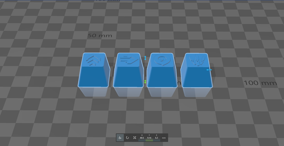 Jett - Valorant Keycaps 3D Print 489162