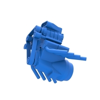 Diecast engine V8 double supercharger Version 3 Scale 1:25 - Thumbnail 3