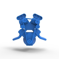 Diecast engine V8 double supercharger Version 3 Scale 1:25 - Thumbnail 6