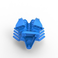 Diecast engine V8 double supercharger Version 3 Scale 1:25 - Thumbnail 7