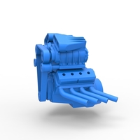 Diecast engine V8 double supercharger Version 3 Scale 1:25 - Thumbnail 9