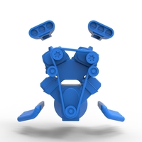 Diecast engine V8 double supercharger Version 3 Scale 1:25 - Thumbnail 18