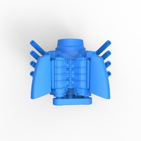 Diecast engine V8 with double supercharger Version 4 1:25 - Thumbnail 8