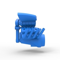 Diecast engine V8 with double supercharger Version 4 1:25 - Thumbnail 10