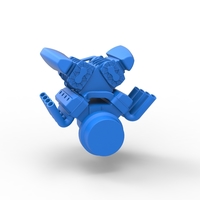 Diecast engine V8 with double supercharger Version 4 1:25 - Thumbnail 12