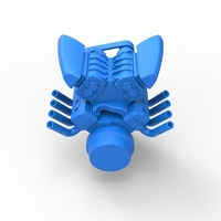 Diecast engine V8 with double supercharger Version 4 1:25 - Thumbnail 14