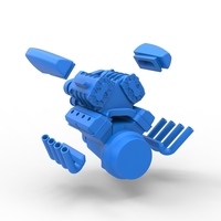 Diecast engine V8 with double supercharger Version 4 1:25 - Thumbnail 18