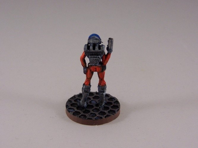 Space Girl (28mm Miniature) 3D Print 48934