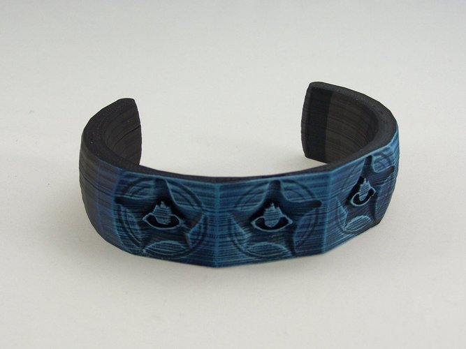 Elder Sign Bracelet 3D Print 48935