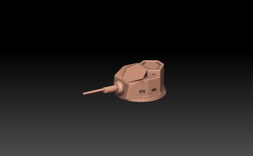 M2A4 Tank Turret 3D Print 489350