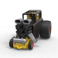 Mini Rod pulling tractor 5 Scale 1:25 - Thumbnail 4